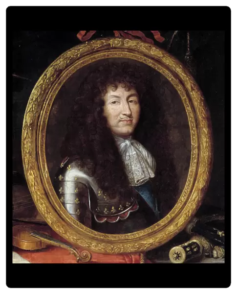 Portrait of Louis XIV King of France (1638-1715) Detail