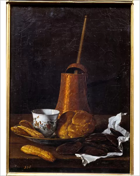 The chocolate. Painting by Luis Melendez (1716 - 1780), Spanish school, 18th century