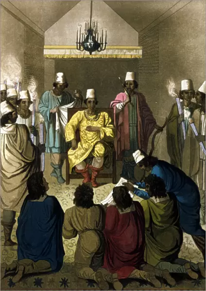 The King of Congo receives Dutch merchants