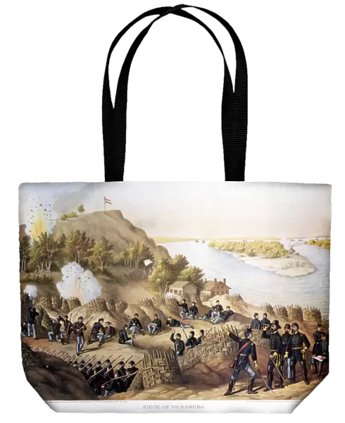 Civil War (1861 - 1865), American Civil War. Siege of Vicksburg