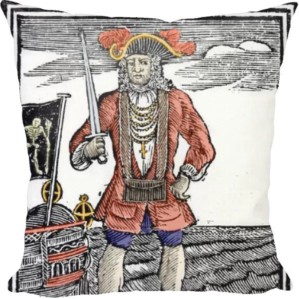 Portrait of the pirate Bartholomew Black Bart Roberts
