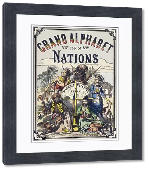 Cover of the 'Grand alphabet des nations', end of 19th century (print)