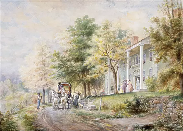 Receiving Guests, 1898 (watercolour)