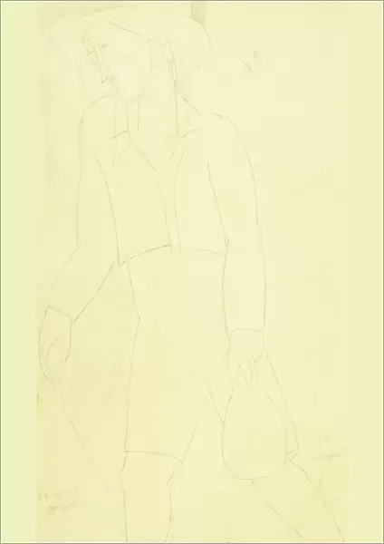 Bergerie, 1915-16 (pencil with traces of white chalk on paper)