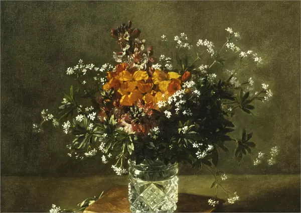 A Floral Still Life, 1872 (oil on canvas)