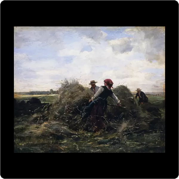 The Harvesters, (oil on panel)