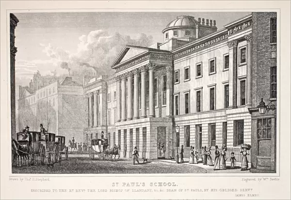 St Pauls School, from London and its Environs in the Nineteenth