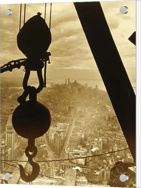 New York City from the Empire State Building, 1931 (toned gelatin silver print)