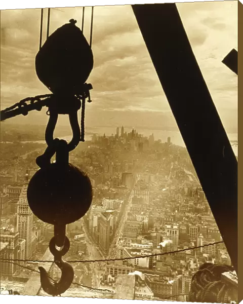 New York City from the Empire State Building, 1931 (toned gelatin silver print)