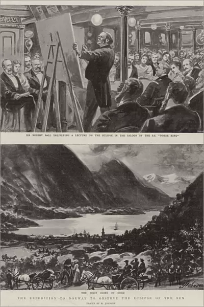 The Expedition to Norway to Observe the Eclipse of the Sun (litho)