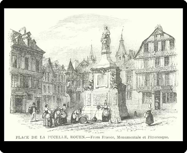 Place de la Pucelle, Rouen (engraving)