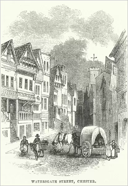 Watersgate Street, Chester (engraving)