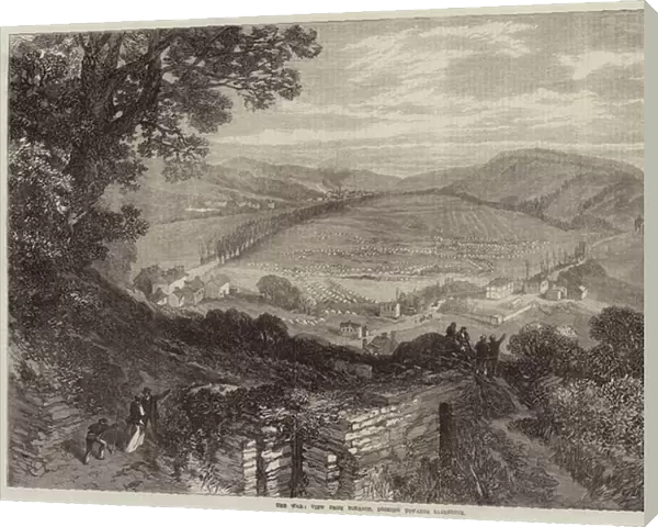 The War, View from Forbach, looking towards Saarbruck (engraving)