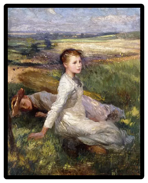 Summer in the Fields, (oil on canvas)