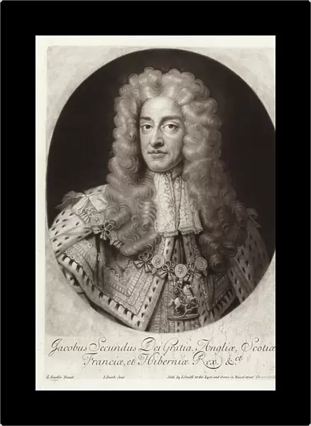 Portrait of King James II of England and Ireland (engraving)
