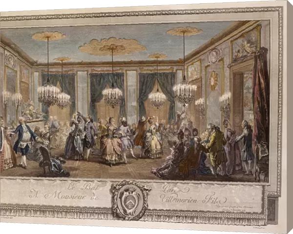 Le Bal Pare a Monsieur de Villemorien Fila, engraved by L