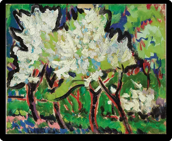 Flowering Trees IV; Bluhende Baume IV, 1909 (oil on canvas)