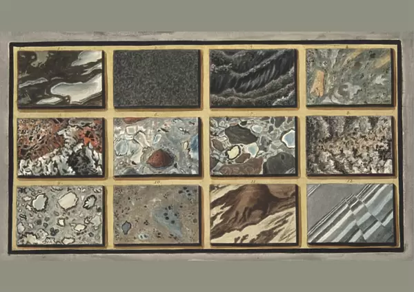 Marble and other mixed stones of Vesuvius polished, Plate L