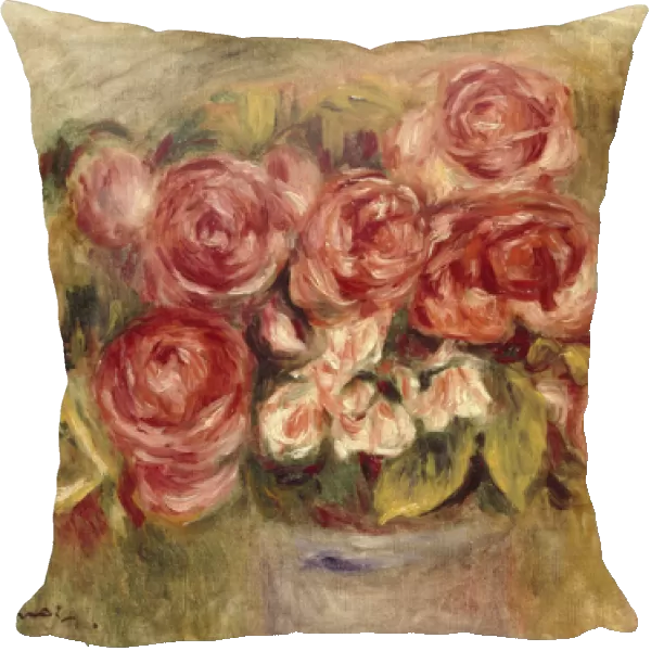 Still Life of Roses in a Vase, 1880s and 1890s (oil on canvas)