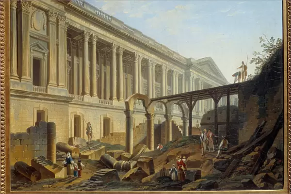Degagement of the Louvre Colonnade Works carried out by Jacques Germain Soufflot