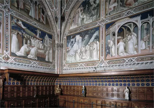 View of the Chapel Castellani (or Sacrament) decoree of frescoes by Agnolo Gaddi