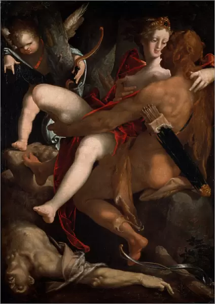 Hercules, Dejanire and the centaur Nessus (painting, 16th-17th century)