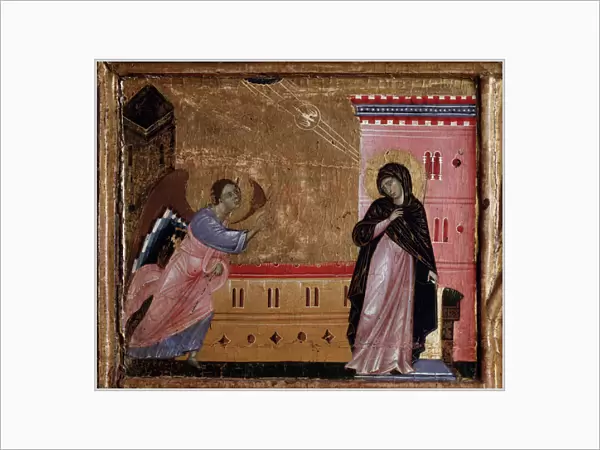 The annunciation. Detail of the predelle, c. 1260-1280