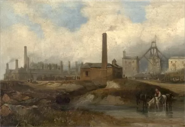 Industrial Scene, 1833 (oil on canvas)