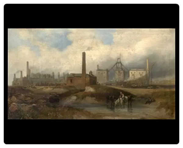 Industrial Scene, 1833 (oil on canvas)