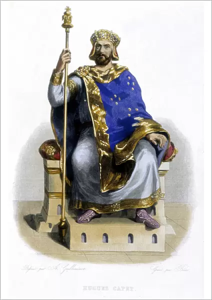 Portrait of Hugues Capet, Duke then King of the Franks (v