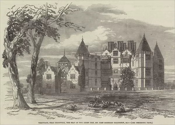Westwood, near Droitwich, the Seat of the Right Honourable Sir John Somerset Pakington, MP (engraving)