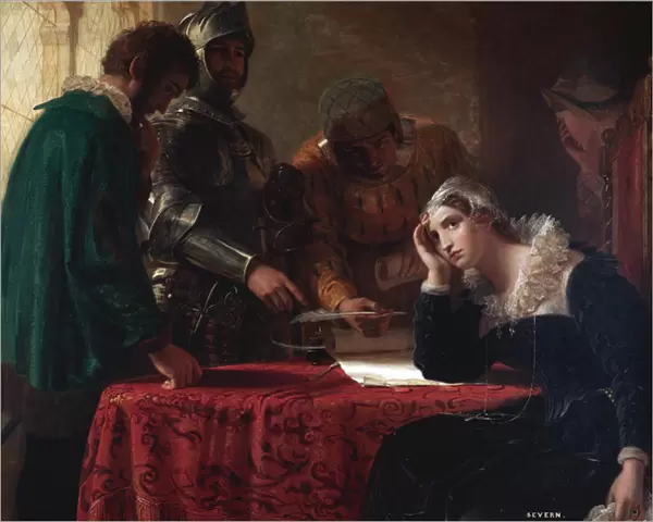 Marie Stuart (Mare I d Ecosse) - The Abdication of Mary, Queen of Scots par Severn