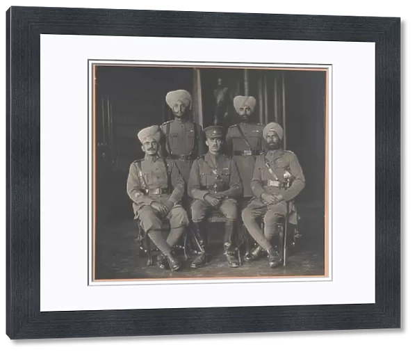 Kings Indian Orderly Officers, 1919 (b  /  w photo)