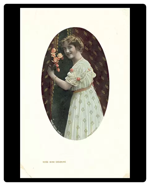 Nina Sevening, English stage actress, singer and comedienne (coloured photo)