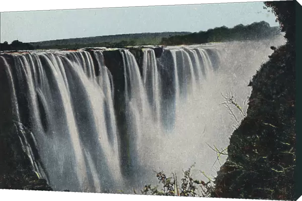 Victoria Falls, Zambesi (coloured photo)