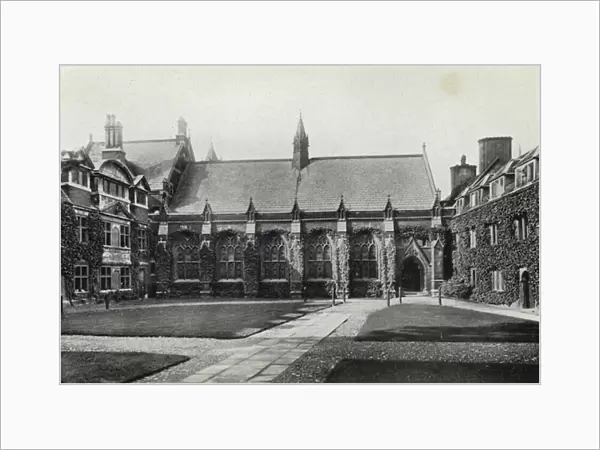Cambridge: Ivy Court, Pembroke College, Grays Rooms in the Left Hand Corner (b  /  w photo)