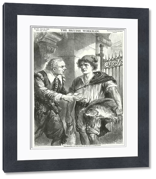 The Fisherman and the Porter, or, the Cost of Covetousness (engraving)