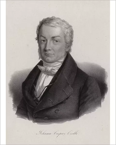 Johann Caspar von Orelli, Swiss classical scholar (engraving)