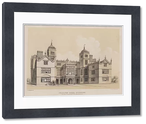 Charlton House, Wiltshire, the seat of the Right Honourable the Earl of Suffolk (colour litho)