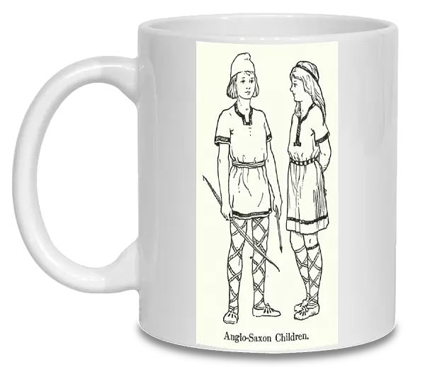 Anglo-Saxon Children (litho)