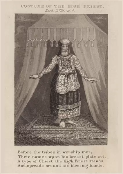 Costume of the High Priest, Exodus XVIII, ver 4 (engraving)