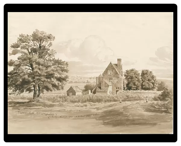 Tettenhall - Perton Hall: sepia wash drawing, 9 Aug 1820 (drawing)