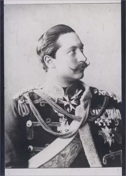 Guillaume II, Empereur D Allemagne (1859) (b  /  w photo)