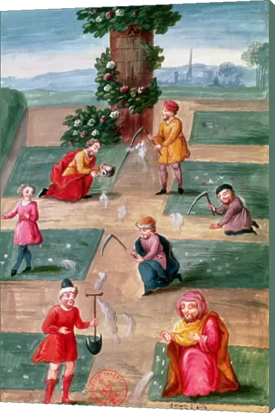 Ms Fr. 14765 f. 42-43 French alchemists seeking material gold