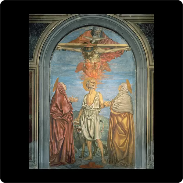 Holy Trinity with St. Jerome (fresco)
