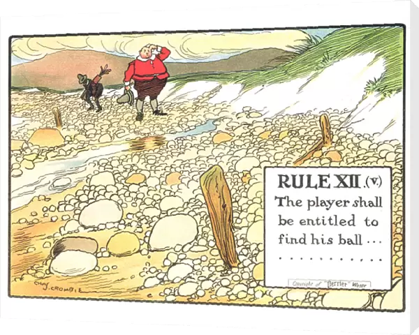 Rule XII (V): The player shall be entitled to find his ball