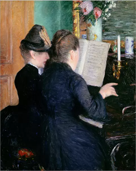 The Piano Lesson, 1881 (oil on canvas)