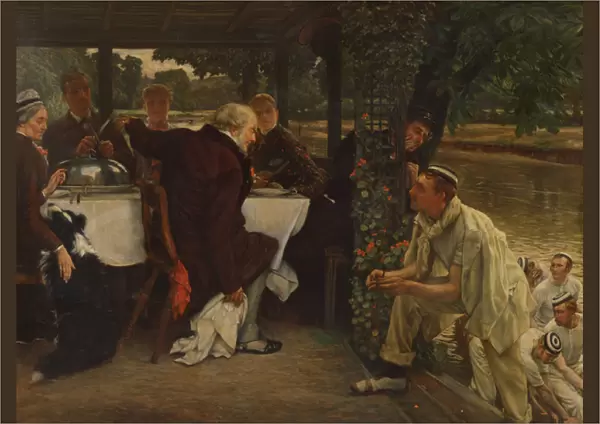 The Prodigal Son in Modern Life: The Fatted Calf, 1880 (oil on canvas)