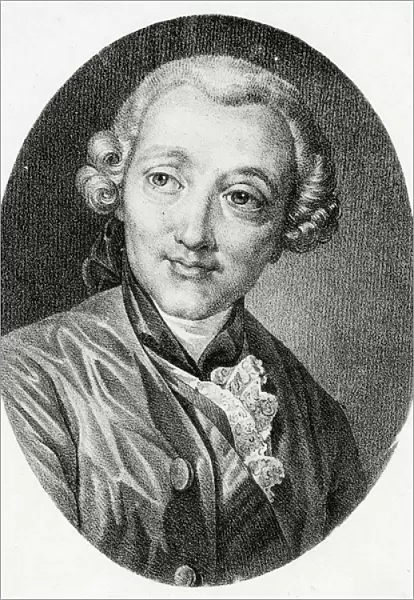 Portrait of Jacques-Germain Soufflot, (engraving)