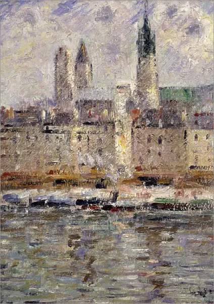 View of Rouen; Vue de Rouen, 1927 (oil on canvas)